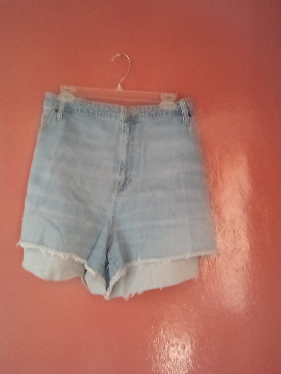Universal Thread Pants - Universal Thread Light Blue High-Rise Denim Shorts ( Bag E )